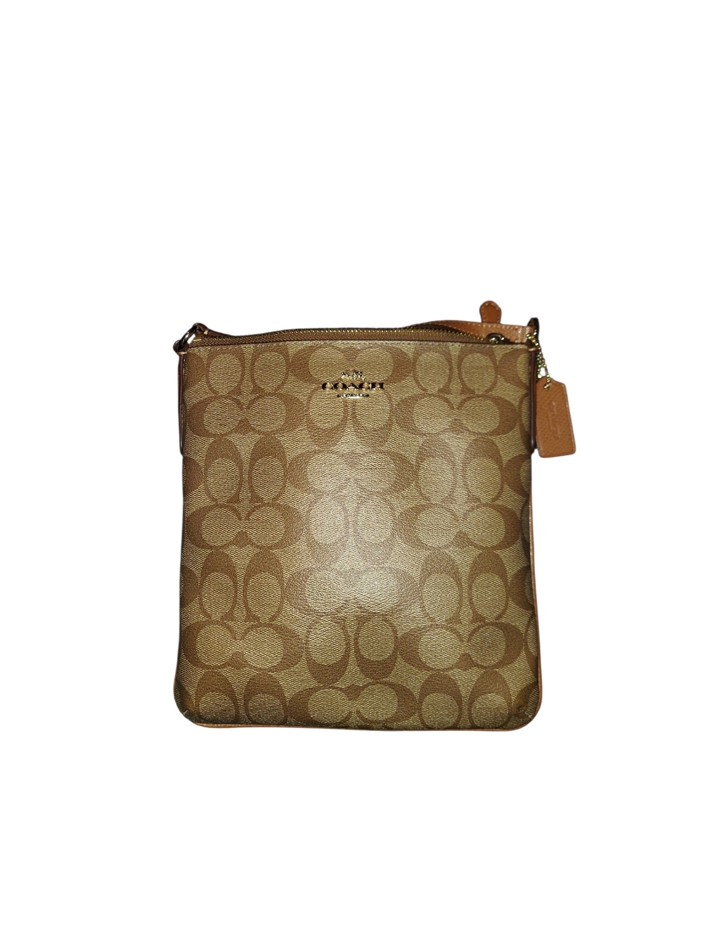 Coach Signature Brown Crossbody Bag